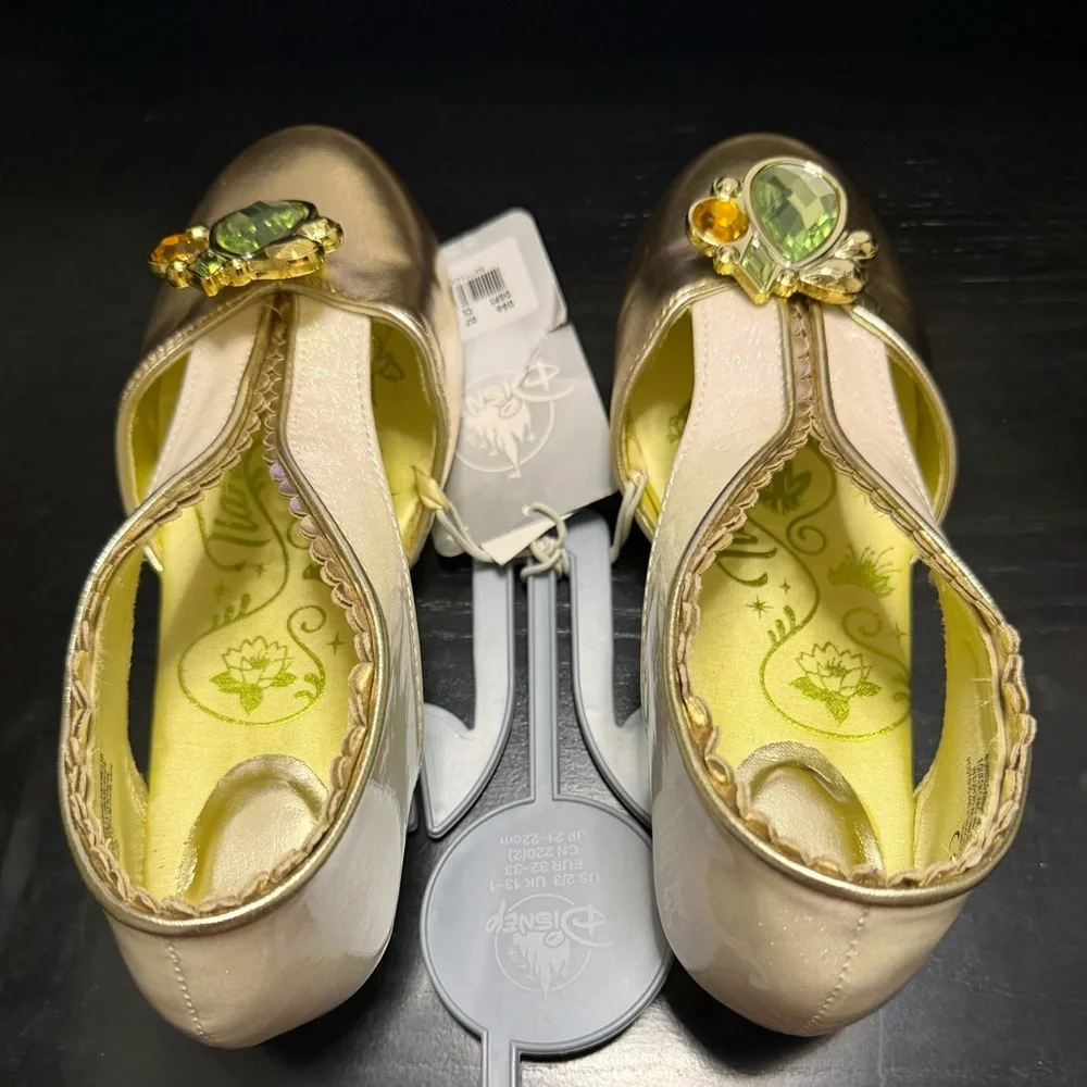 Disney’s Tiana Gold and Cream Glitter Princess Shoes
